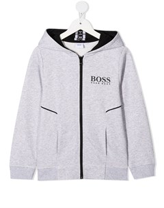 Худи на молнии с логотипом Boss kidswear