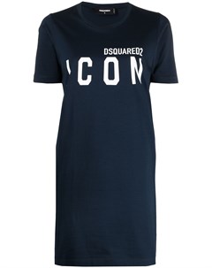 Платье футболка с принтом Icon Dsquared2