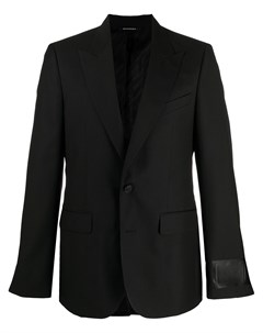 Однобортный пиджак с нашивкой логотипом Givenchy