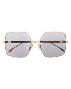 Солнцезащитные очки в квадратной оправе с кристаллами Fendi eyewear