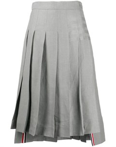 Плиссированная юбка с полосками 4 Bar Thom browne