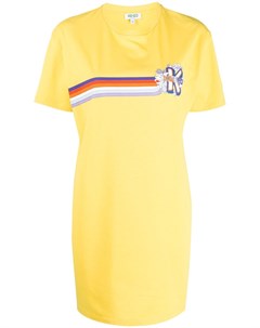 Платье футболка с полосками и логотипом Kenzo