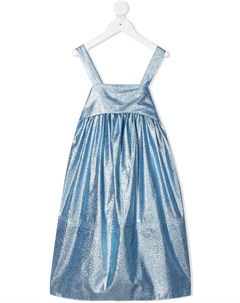 Платье миди с эффектом металлик Chloé kids