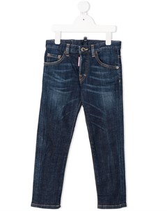 Узкие джинсы средней посадки Dsquared2 kids
