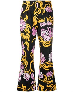 Расклешенные брюки с цветочным принтом Marni