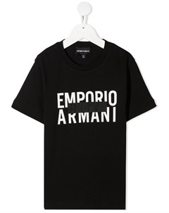 Футболка с короткими рукавами и логотипом Emporio armani kids