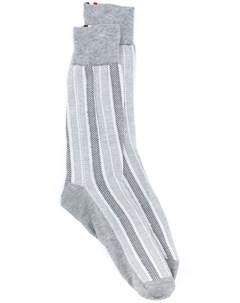 Жаккардовые носки с полосками RWB Thom browne