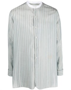 Полосатая рубашка с воротником стойкой Maison margiela