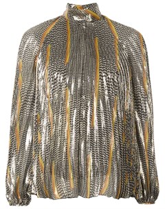 Блузка с длинными рукавами и вышивкой Giambattista valli