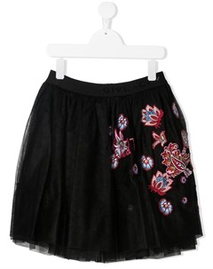 Пышная юбка с цветочной вышивкой Givenchy kids