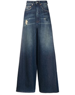 Широкие джинсы с лампасами Mm6 maison margiela