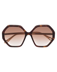 Солнцезащитные очки черепаховой расцветки Chloé eyewear