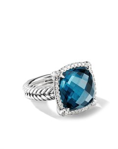 Серебряное кольцо Chatelaine с бриллиантом и топазом David yurman