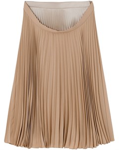 Плиссированная юбка с двойным поясом Burberry