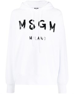 Худи с длинными рукавами и логотипом Msgm
