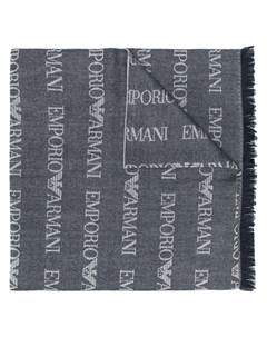 Длинный шарф с логотипом Emporio armani