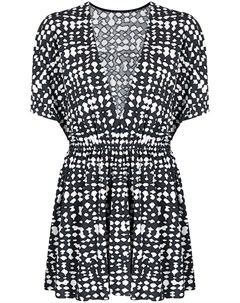 Пляжное платье Zebre с абстрактным принтом Eres