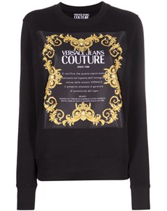 Толстовка с круглым вырезом и логотипом Versace jeans couture