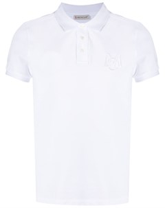 Рубашка поло с нашивкой логотипом Moncler