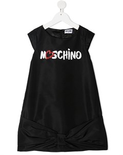 Платье миди с логотипом Moschino kids