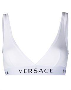 Бюстгальтер с треугольными чашками и логотипом Versace