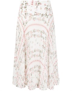 Плиссированная юбка с цветочным принтом Etro