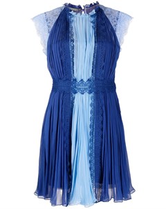 Двухцветное плиссированное платье Alberta ferretti