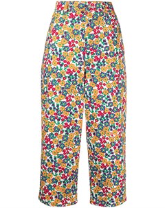 Укороченные брюки с цветочным принтом Marni