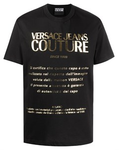 Футболка с короткими рукавами и логотипом Versace jeans couture