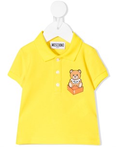 Рубашка поло с логотипом Moschino kids