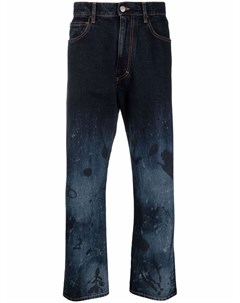 Широкие джинсы с эффектом потертости Marni