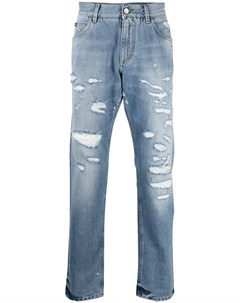 Прямые джинсы с прорезями Dolce&gabbana