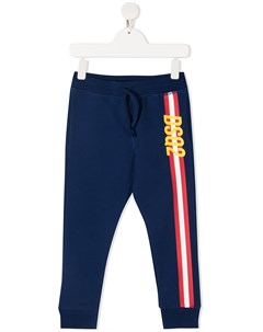 Спортивные брюки с логотипом и полосками Dsquared2 kids
