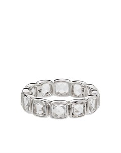 Серебряное кольцо Cushion Band Rock с кристаллами Tom wood
