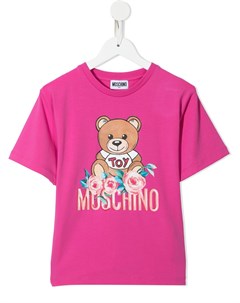 Футболка Teddy с логотипом Moschino kids
