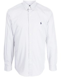 Рубашка в тонкую полоску с логотипом Polo ralph lauren
