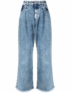 Широкие джинсы с эффектом потертости Icon denim