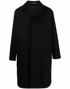 Однобортное шерстяное пальто с заостренным воротником Tagliatore