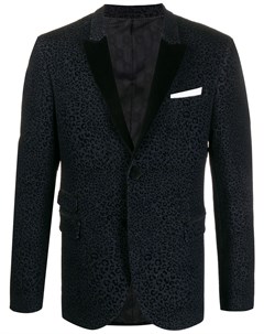 Приталенный пиджак с леопардовым принтом Neil barrett