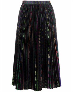 Плиссированная юбка с узором Greca Versace