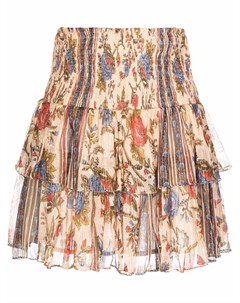 Расклешенная юбка с цветочным принтом Mes demoiselles