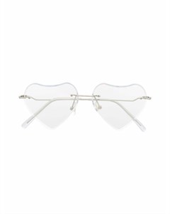 Прозрачные солнцезащитные очки с оправой в форме сердца Monnalisa