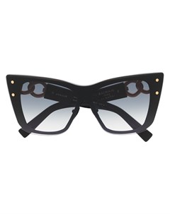 Солнцезащитные очки в оправе кошачий глаз Balmain eyewear