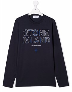Толстовка с логотипом Stone island junior