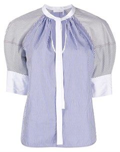Полосатая блузка с пышными рукавами Chloe