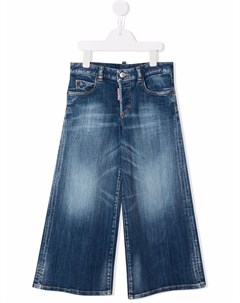 Широкие джинсы средней посадки Dsquared2 kids