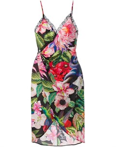 Платье с запахом и цветочным принтом Philipp plein