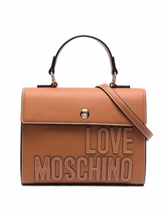 Сумка тоут с аппликацией логотипом Love moschino