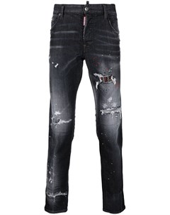 Прямые джинсы с прорезями Dsquared2