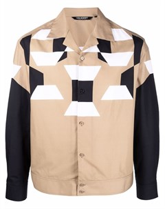 Куртка рубашка с геометричным принтом Neil barrett